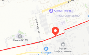 Улица Чучева на карте Таганрога. Фото Яндекс-карты