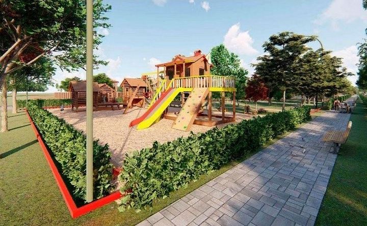 Проект парка с детской площадкой на улице Чукотской