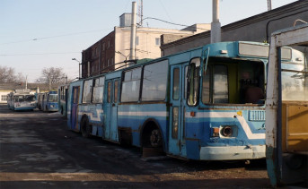 Троллейбусы  во дворе МУП «ТТУ» . Фото ttransport.ru