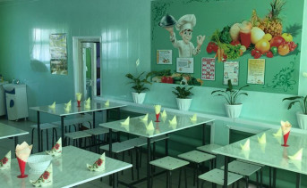 Оформление школьной столовой. Фото из архива ruffnews.ru