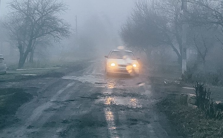 Туман в таганроге. Фото Елены Анисимовой.