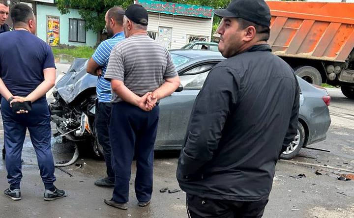 На месте аварии в Кулешовке. Фото telegram–канал «Азов. События»