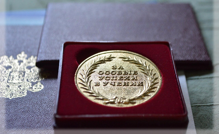 Медаль «За особые успехи в учении». Фото ruffnews.ru