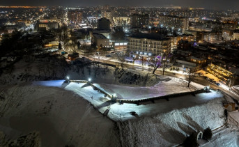 Исторический центр Азова зимой. Фото Станислава Светлакова