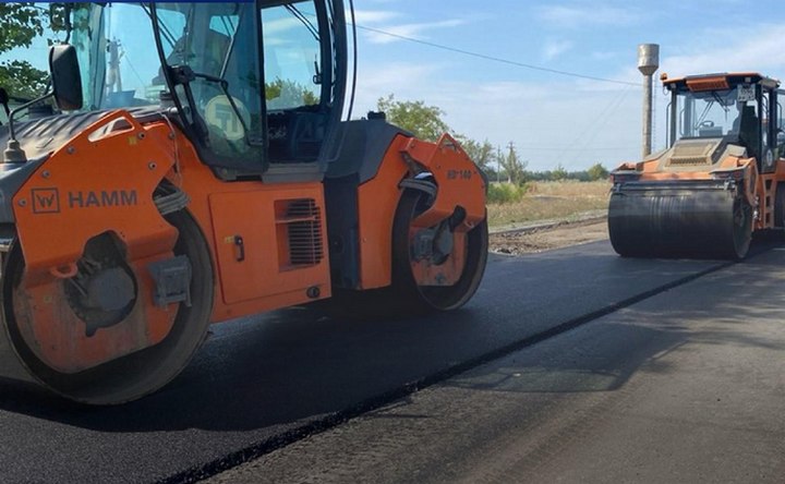 Строительство дороги. Фото администрации Азовского района