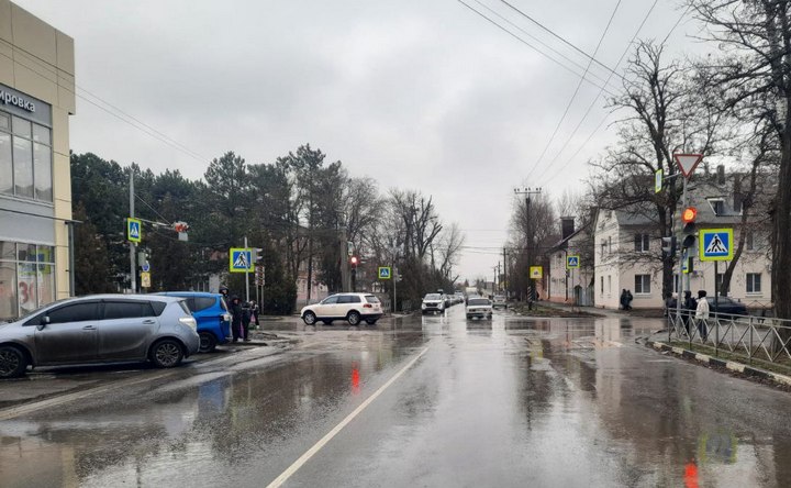 На месте ДТП. Фото отделения ГАИ МО МВД России «Азовский»