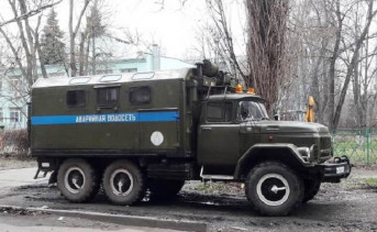 Машина аварийной службы Водоканала в Таганроге. Фото «Таганрогской правды»