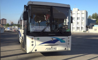 Автобус на новом вокзале. Фото пресс-службы ГК «Группа Агроком»