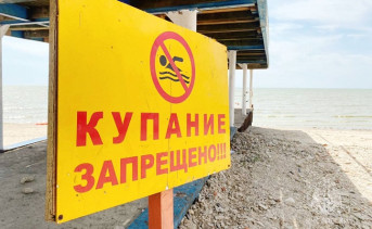 Знак «Купание запрещено». Фото telegram-канала МЧС Ростовской области