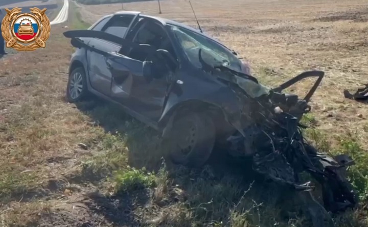 Место ДТП. Скриншот видео УГАИ по Ростовской области