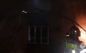 Место пожара. Фото пресс-службы ГУ МЧС по Ростовской области