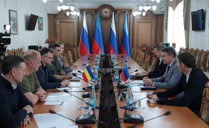 Встреча руководителей Ростовской области и ЛНР. Фото пресс-службы губернатора Ростовской области