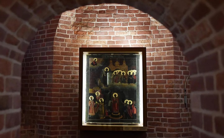 Икона Покров Пресвятой Богородицы в Храме Василия Блаженного в Москве. Фото Алексея Мальгавко, © РИА Новости