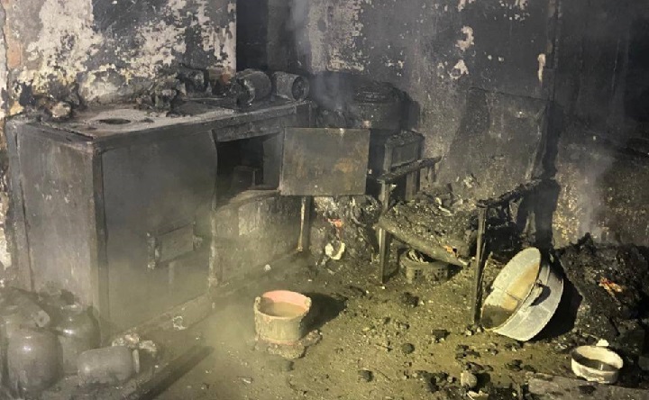 Место происшествия. Фото пресс-службы МЧС Ростовской области