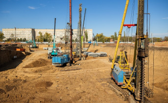 Строительство БСМП в Таганроге. Фото пресс-службы Минстроя Ростовской области