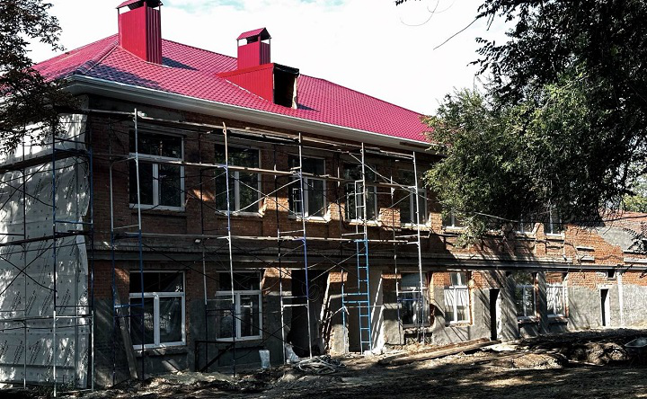 Школа №22 в процессе ремонта. Фото Telegram-канала Николая Толмачёва