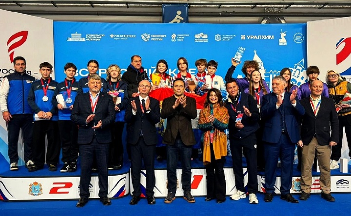 Пьедестал почёта. Фото пресс-службы спорткомитета Таганрога