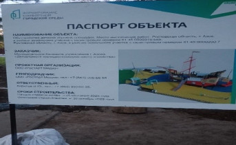 Паспорт объекта детского городка. Фото telegram-канала «Азовские вести»