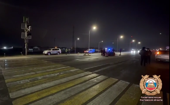 Место ДТП. Фото пресс-службы Госавтоинспекции Ростовской области