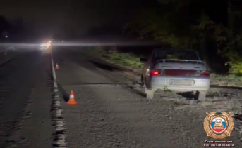 Место ДТП. Фото пресс-службы Госавтоинспекции Ростовской области