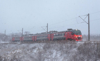 Электропоезд. Фото пресс-службы СКППК
