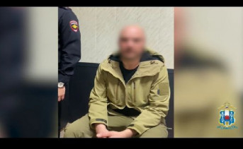 Подозреваемый в мошенничестве. Скриншот видео telegram-канала МВД России по Ростовской области