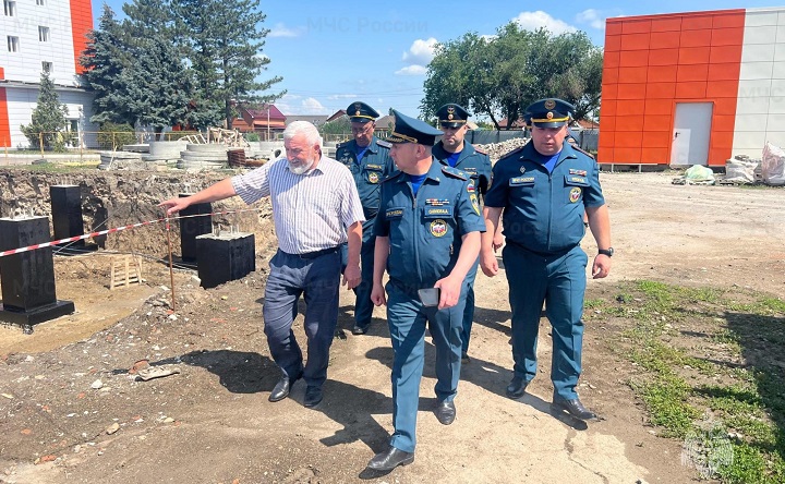 Реконструкция СПСЧ села Кулешовки. Фото пресс-службы Главного Управления МЧС России по Ростовской области