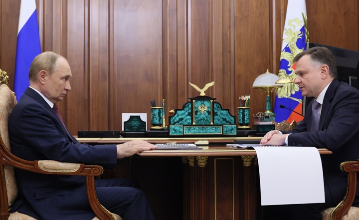 Встреча Владимира Путина и Юрия Слюсаря. Фото пресс-службы губернатора