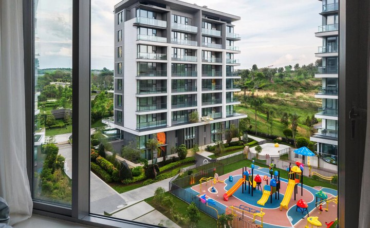 Вид из окна, иллюстрация сгенерирована нейросетью GigaChat