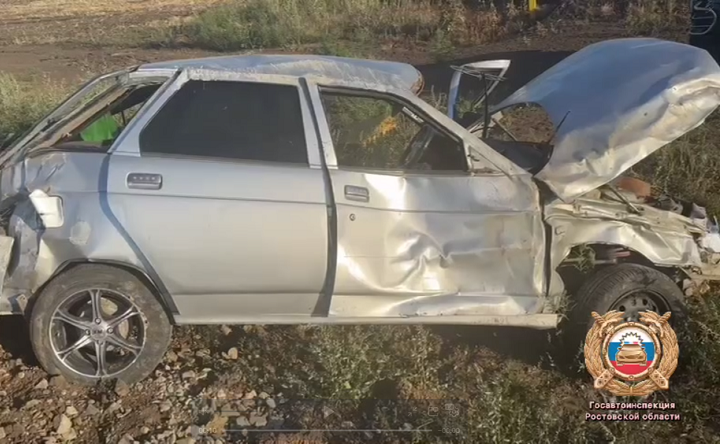 Место ДТП. Фото отдела пропаганды УГАИ по Ростовской области