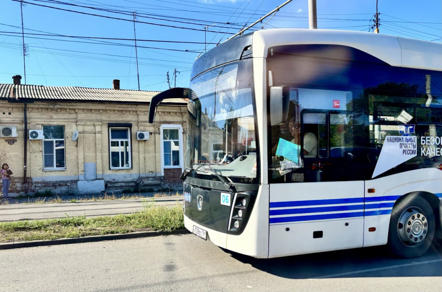 Электробус в Таганроге. Фото Елены Анисимовой / ruffnews.ru
