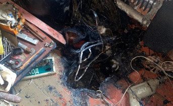 Место происшествия. Фото пресс-службы МЧС Ростовской области