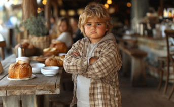 Ребёнок с избыточным весом. Фото сгенерировано нейросетью Midjourney