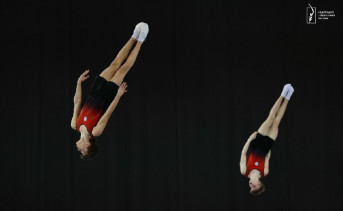 Ярослав Дущенко и Артём Чертилин. Фото пресс-службы Федерации гимнастики России