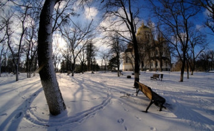 Заснеженный Новочеркасск. Фото Никиты Сиденина