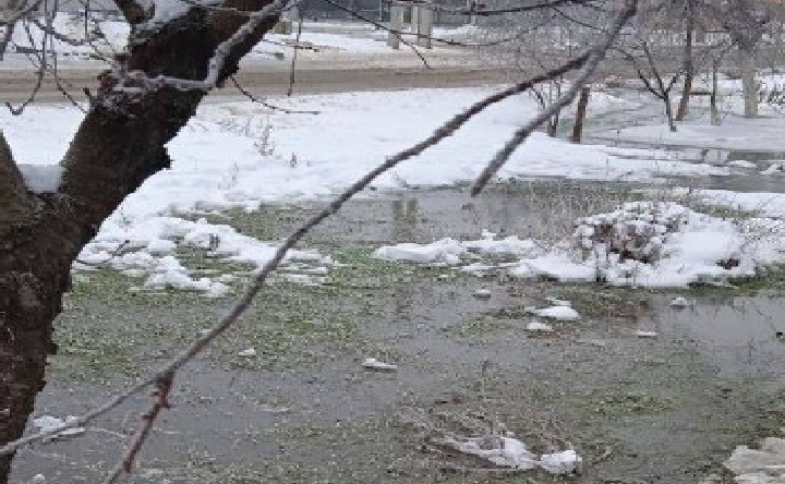 Порыв на улице Красногоровской. Фото telegram-канала Азов События