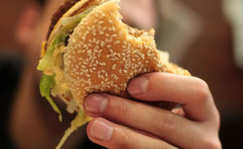 Гамбургер. Фото Петра Чернова, РИА Новости