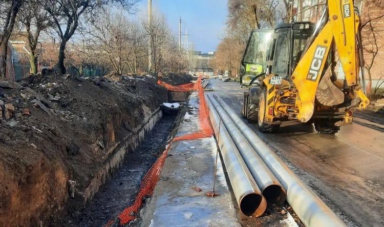 Ремонт теплотрассы в Таганроге. Фото telegram-канала Светланы Камбуловой