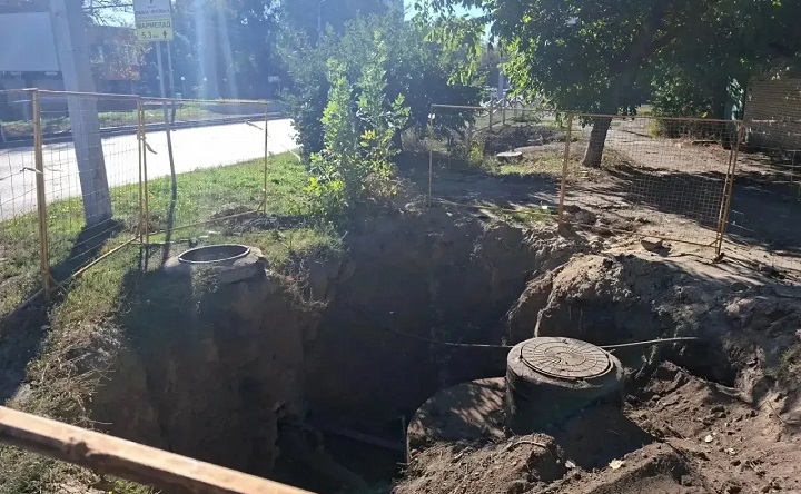 Ремонт водовода. Фото канала Светланы Камбуловой