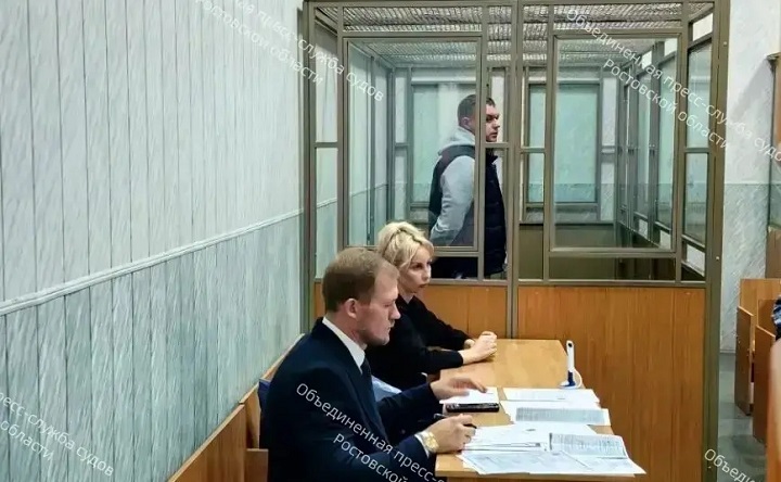 Егор Долматов в суде. Фото объединённой пресс-службы судов Ростовской области