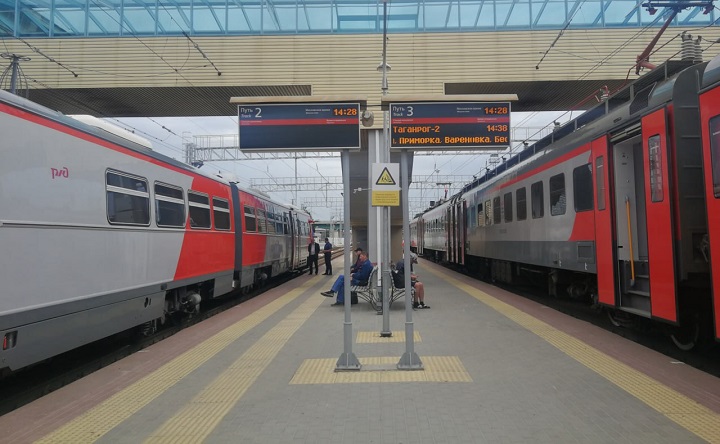 Электричка Ростов-Таганрог. Фото пресс-службы СКППК