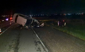 На месте аварии. Фото отдела пропаганды областного управления ГАИ