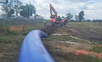 Замена водовода технической воды в Таганроге. Фото telegram-канала Светланы Камбуловой