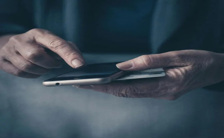 Человек со смартфоном. Фото пресс-службы МУ МВД России Новочеркасское