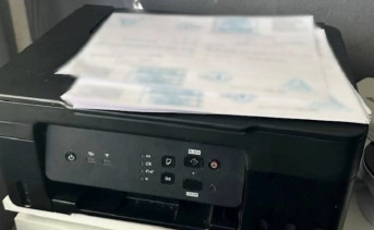 Поддельные бланки рецептов не принтере. Фото пресс-службы ГУ МВД по Ростовской области