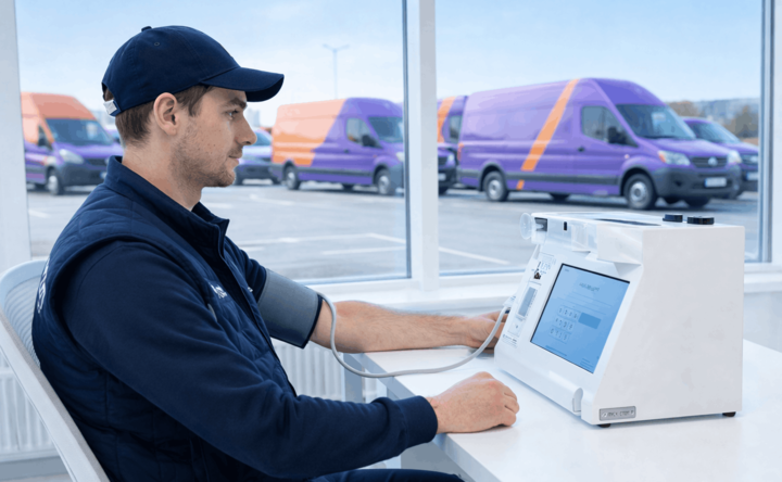 Предрейсовый осмотр. Фото ПАО «Ростелеком»