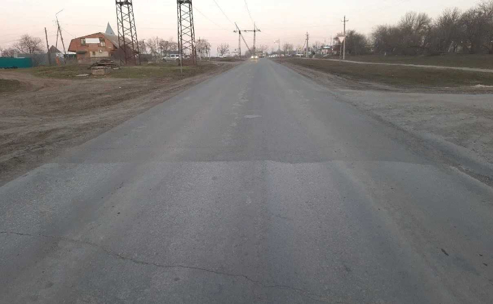 Дорога к станице Красюковской. Фото пресс-службы министерства транспорта Ростовской области