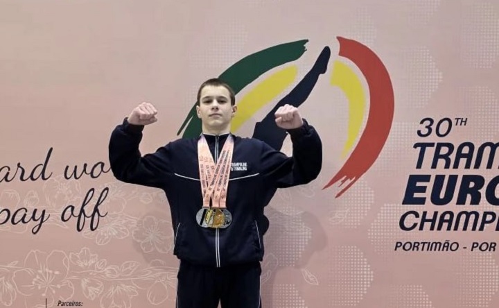 Ярослав Дущенко. Фото пресс-службы Федерации прыжков на батуте Ростовской области