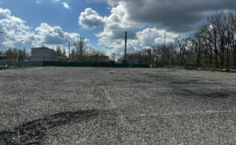 Футбольное поле на стадионе «Ермак». Фото telegram-канала Павла Исакова