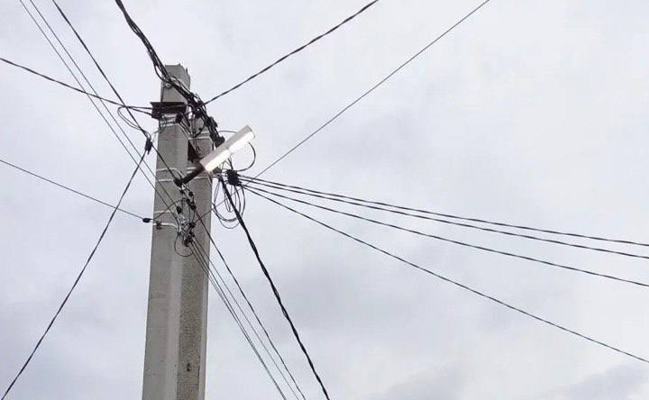 Опора освещения. Фото telegram-канала Павла Исакова